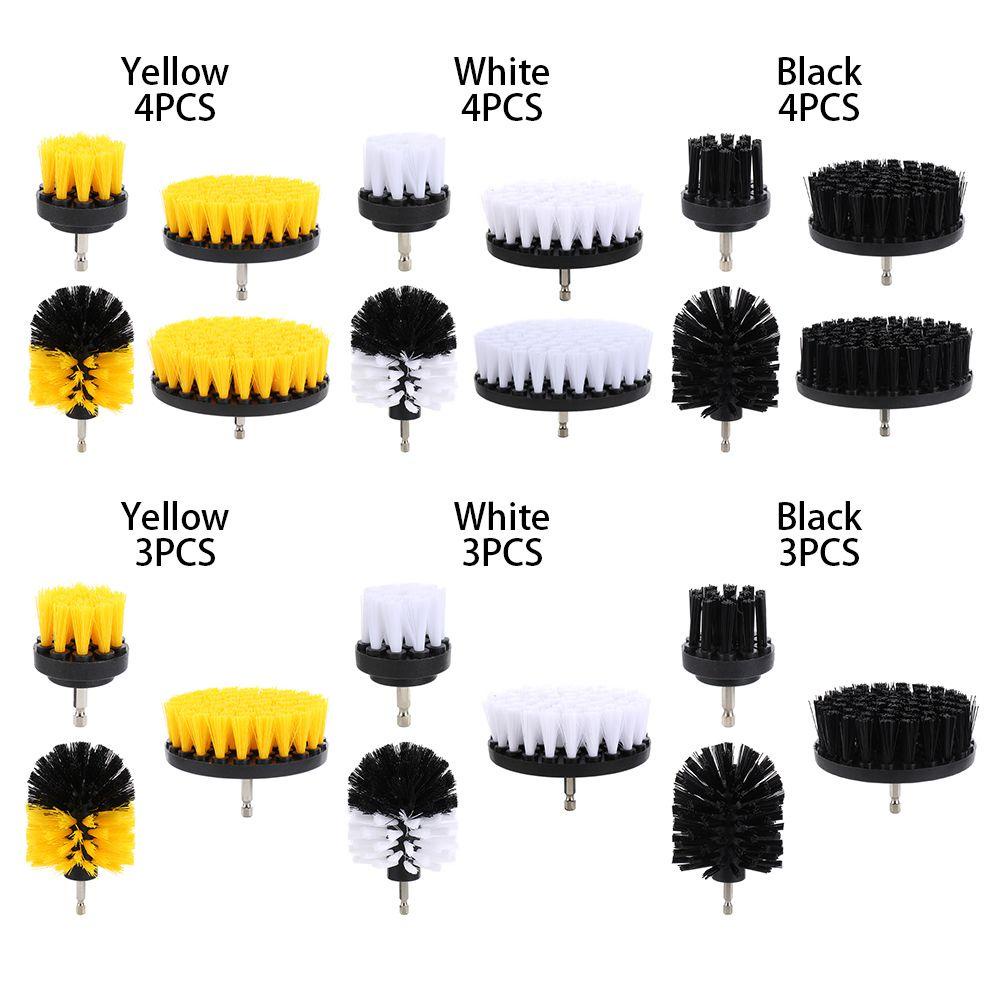 Set 3 / 4 Đầu Cọ Gắn Máy Khoan Vệ Sinh Bề Mặt Gạch Tiện Dụng