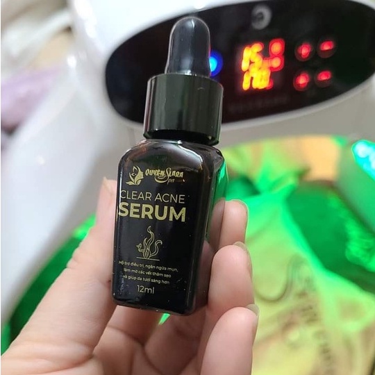 Tinh Chất Serum Hết Mụn-Làm Mờ Vết Thâm Sẹo-Se Khít Lỗ Chân Lông- Ngăn Ngừa Mụn Tái Phát  Clear Acne Quyên Lara 12Ml