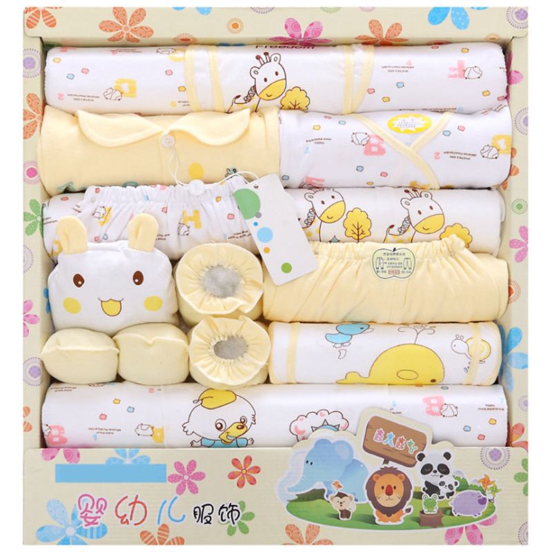 Mary☆18 Pcs Newborn Clothing Set Infant Boy Clothing Suit Baby Girl Clothes Outfits