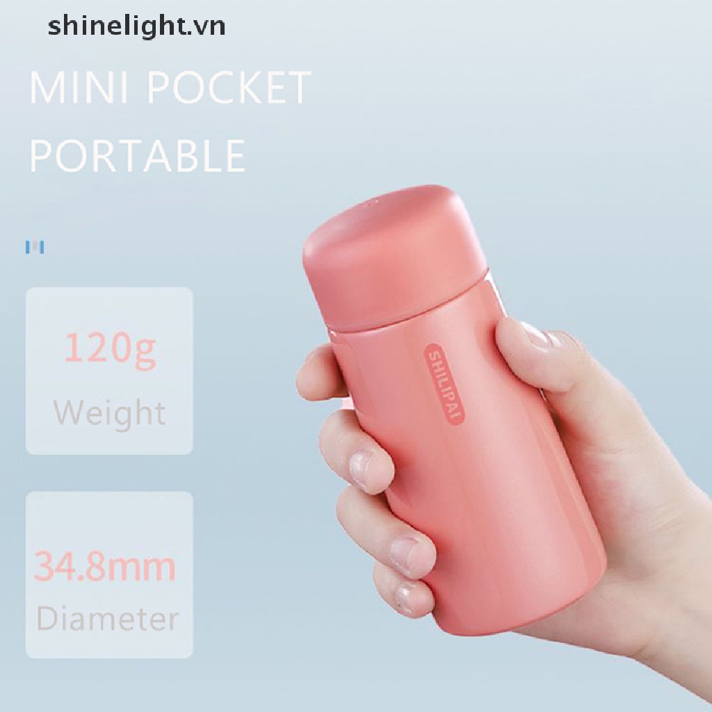 Bình Đựng Nước Nóng Mini Hai Lớp Hút Chân Không Dùng Khi Đi Du Lịch