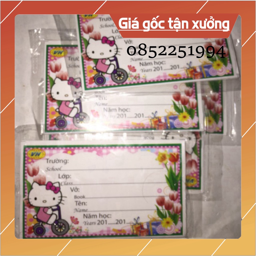 10 tập Nhãn vở cái lớn (100 cái) (Giá tốt nhất ) (Giá tốt nhất )