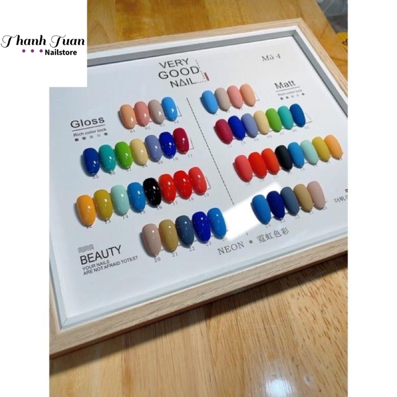 Set sơn gel Very Good nail 60 chai chính hãng tặng kèm base top  - Phụ kiện đồ nail
