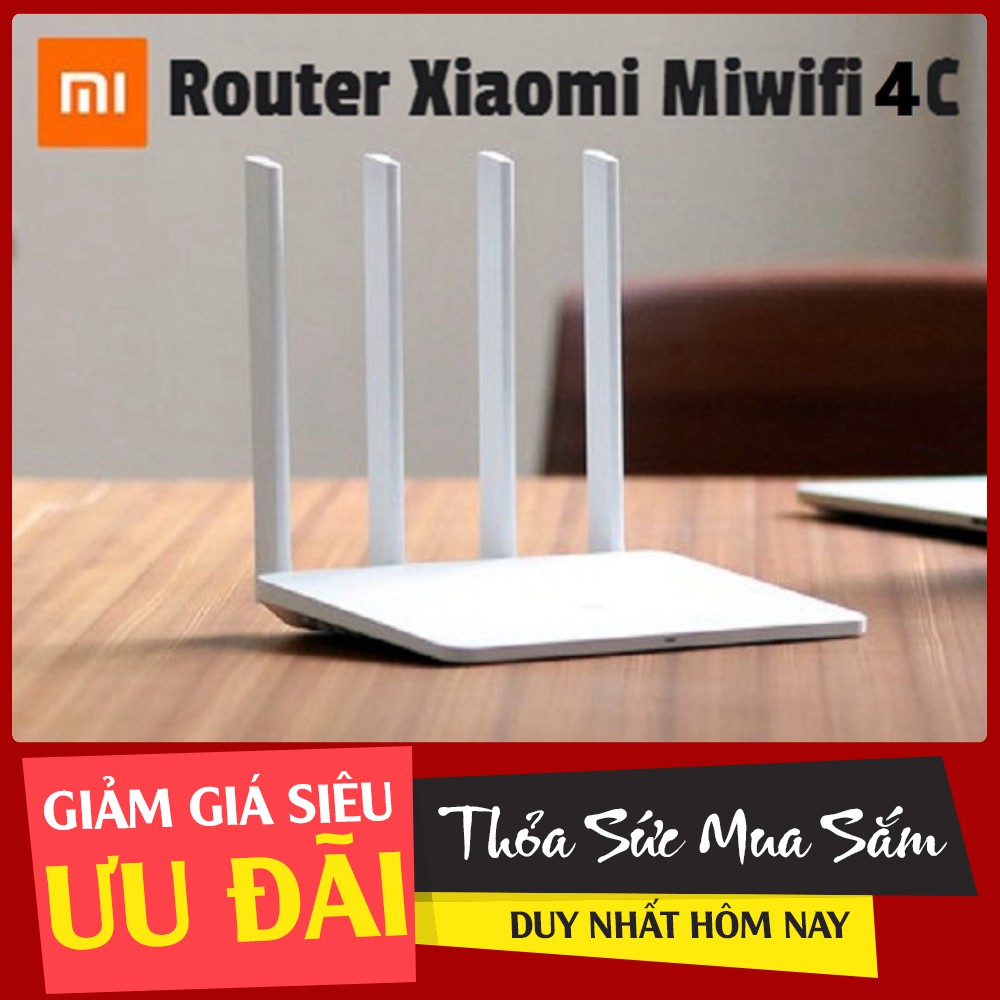 XẢ KHO Modem WiFi Xiaomi 4 Râu Router 4C R4CM -006025 - Hàng Chính Hãng RẺ BẤT CHẤP