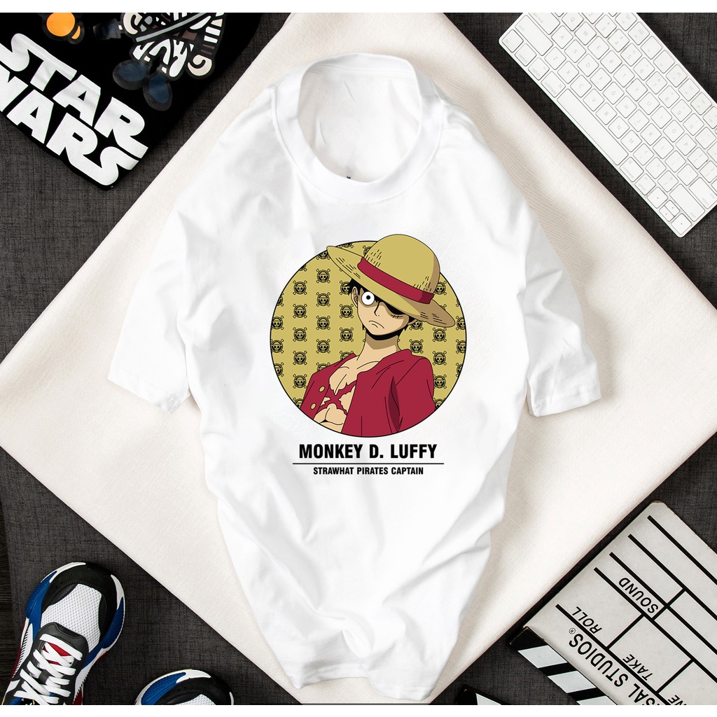 ÁO THUN NGẮN TAY IN HÌNH LUFFY ONE PIECE ĐẢO HẢI TẶC-MŨ RƠM IN HÌNH HOẠT HÌNH DỄ THƯƠNG GIÁ RẺ CHƯA TỪNG CÓ - 2306105