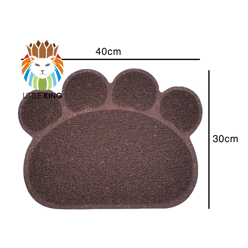 Thảm nhựa lót khay cát vệ sinh cho mèo chống bắt cát ra nhà, thảm lót sàn nhà Little King pet shop