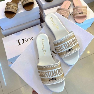 Dép lê anh anh shoes, dép lên hoa văn dior - de005