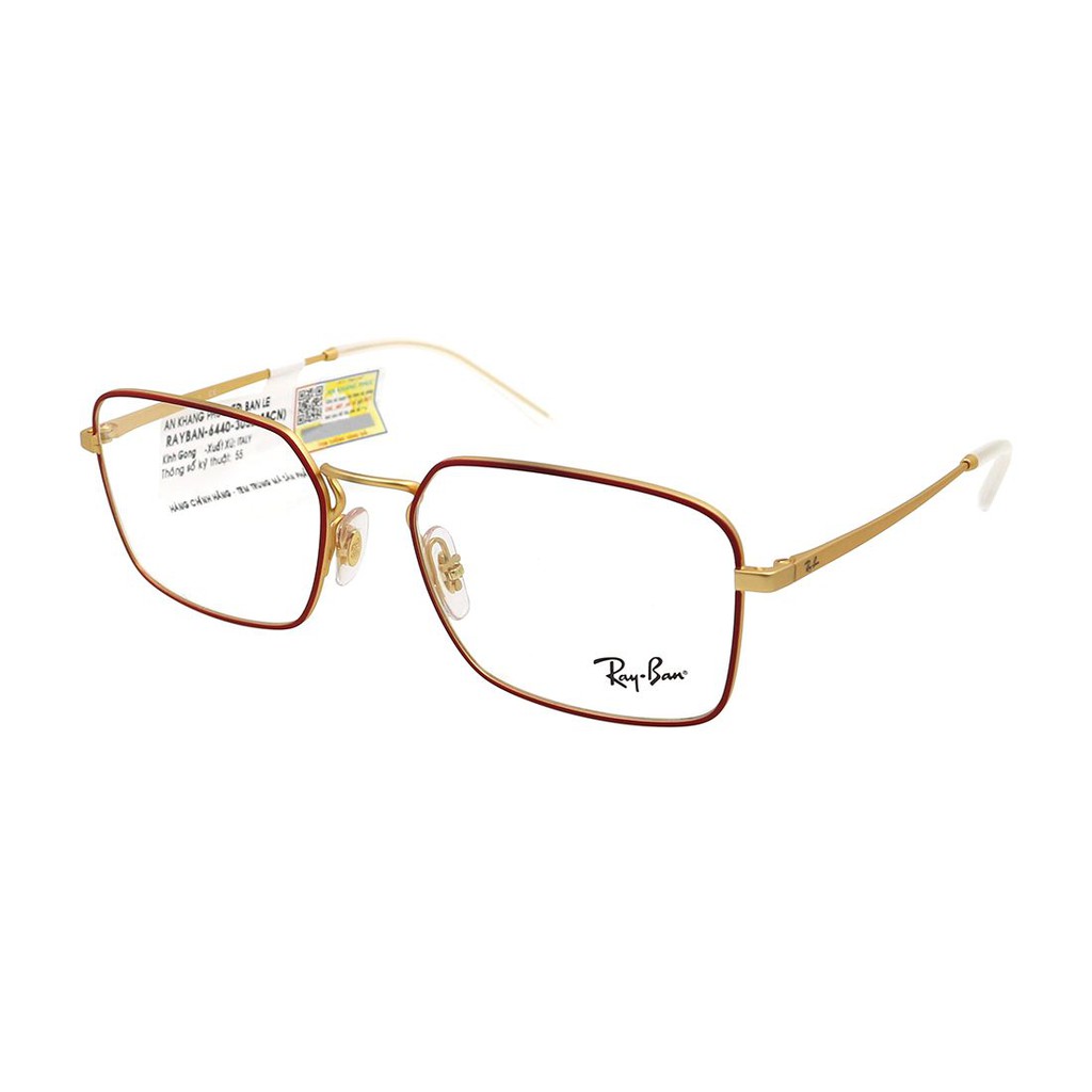RB6440-Gọng kính nam nữ Rayban chính hãng (53-18-140), thiết kế dễ đeo bảo vệ mắt