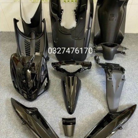bộ nhựa dàn áo xe ga MiO Ultimo màu đen zin yamaha - Khác
