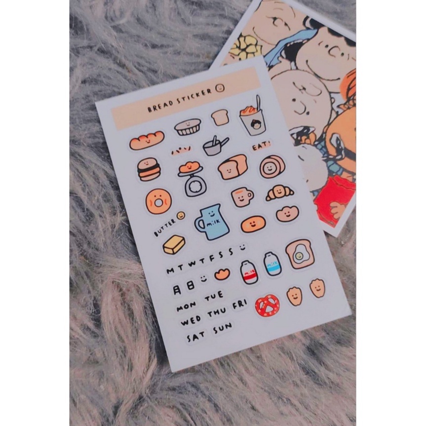 Sticker đồ ăn dễ thương dùng để trang trí