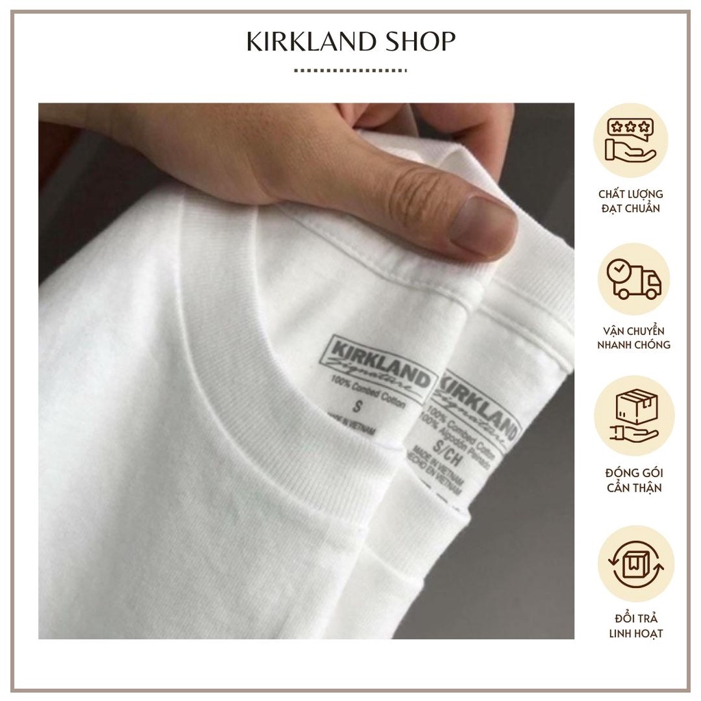 Áo Thun Cotton Kirkland Chính Hãng Nam Nữ