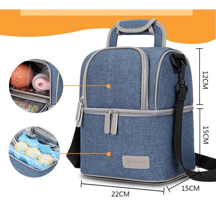 Balo bỉm sữa Vcool đựng đồ bỉm sữa cho mẹ và bé Acute Baby
