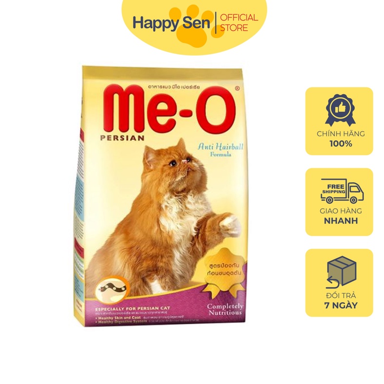 Thức ăn dạng hạt cho mèo trưởng thành Me-O Persian (TIÊU BÚI LÔNG) - Túi 1.1 Kg - HAPPY SEN