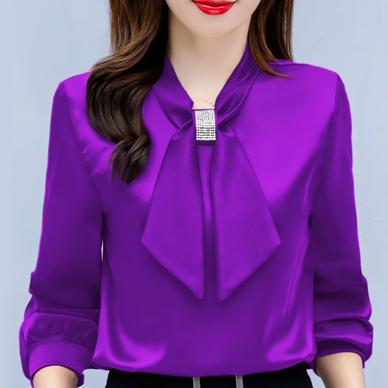 Áo Sơ Mi Chiffon Cổ Đứng Tay Dài Thời Trang Mùa Thu 2022 Cho Nữ