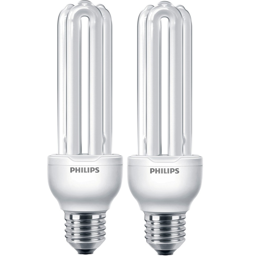 Bộ 2 Bóng đèn Compact 3U Essential 23W E27 Philips