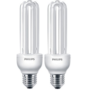 Bộ 2 bóng đèn compact 3u essential 23w e27 philips