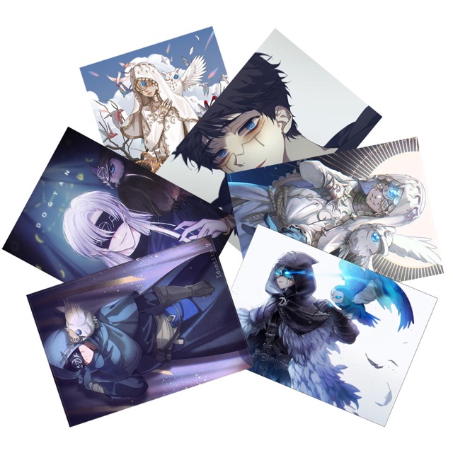 Poster EliClark ldentity V 3 tấm a4, ảnh Game ldentity V EliClark