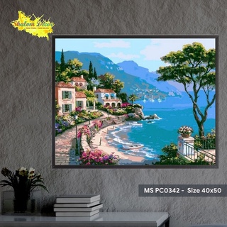 Tranh số hóa - tranh tô màu theo số shalom decor