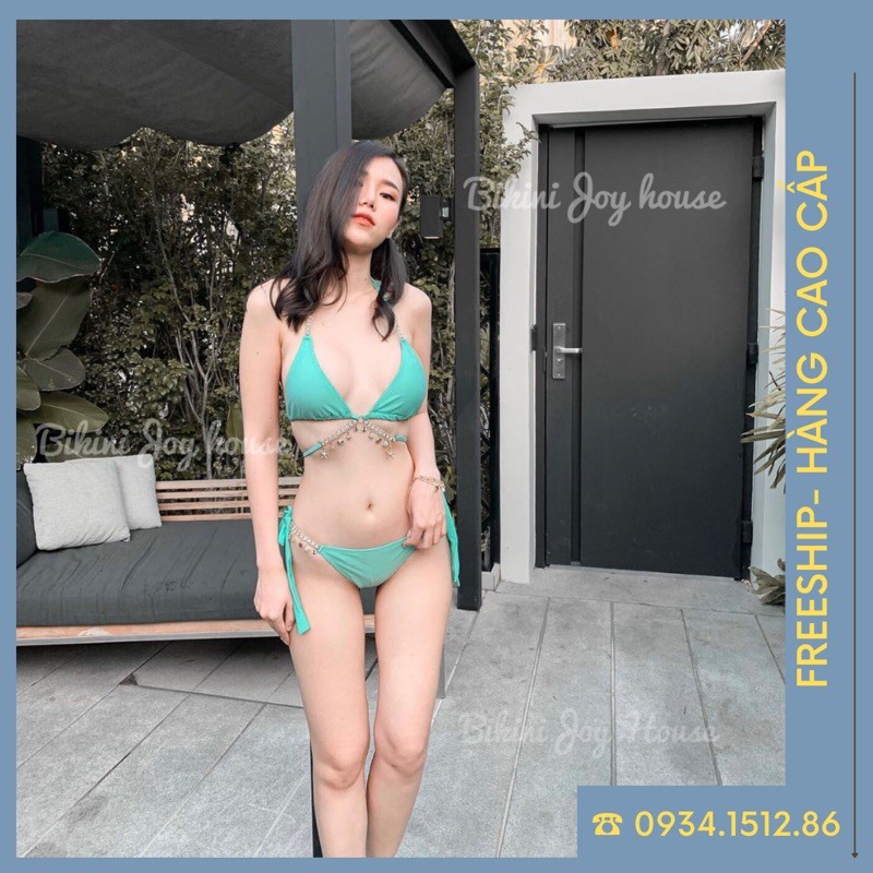[MẪU MỚI VỀ+ CHẤT ĐẸP] Bikini đồ bơi 2 mảnh phối đá sang chảnh kiểu mới
