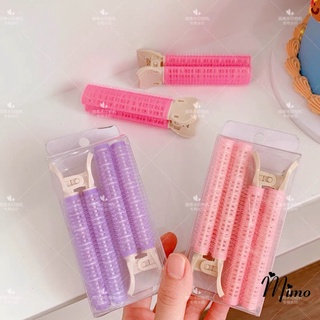 Lô kẹp mái set2, lô gai kẹp dính cuốn tóc nhiều kiểu uốn phồng mái, làm phồng chân tóc, uốn xoăn dễ sử dụng tạo kiểu