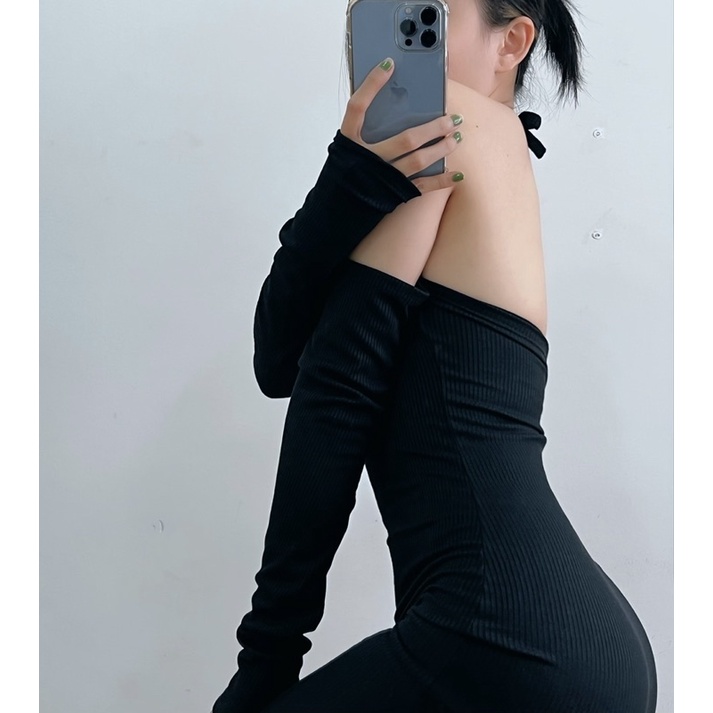 Đầm Ôm Body Thắt Dây Cao Cấp Cá Tính TD