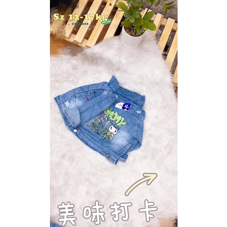 Áo khoác jeans mềm bé trai