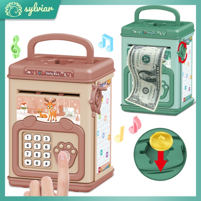 Hộp Âm Nhạc Mini Tiết Kiệm Tiền Kiểu Dáng Máy Atm Độc Đáo Cho Bé
