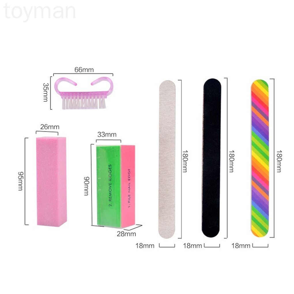 [Hàng mới về] Bộ 6 dụng cụ dũa móng tay làm móng tiện lợi