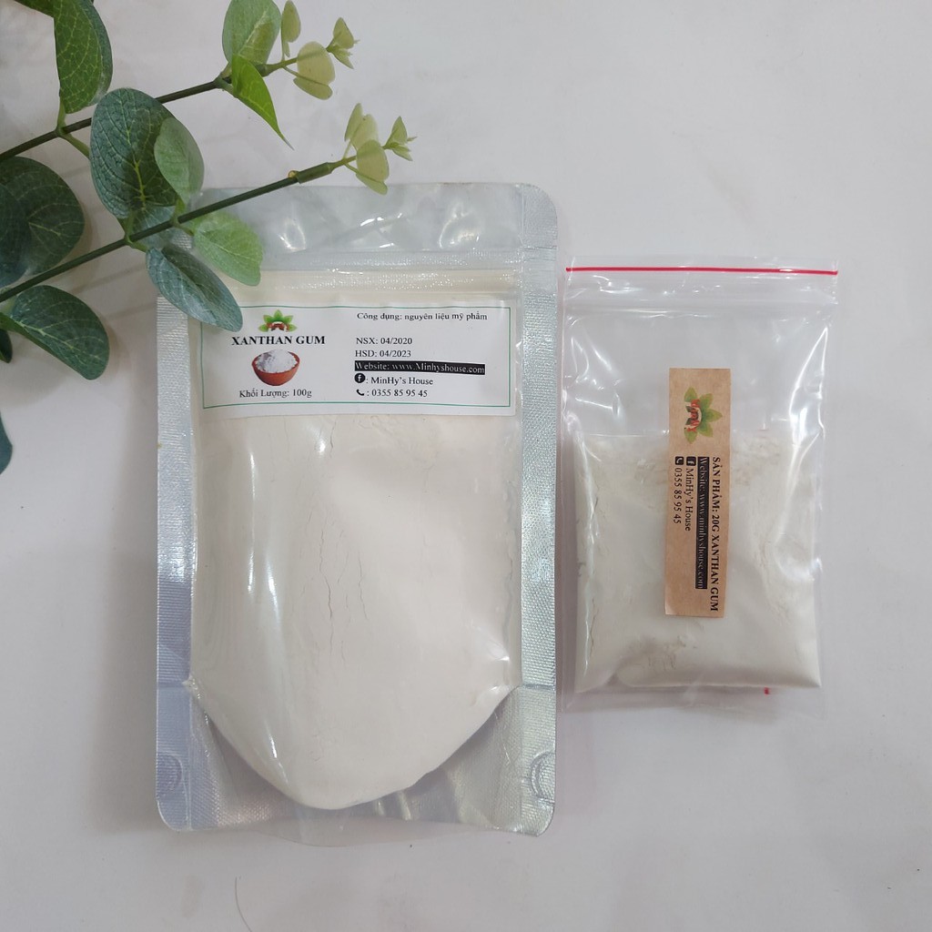 Xanthan Gum_Làm đặc, tạo gel_Nguyên liệu làm mỹ phẩm handmade