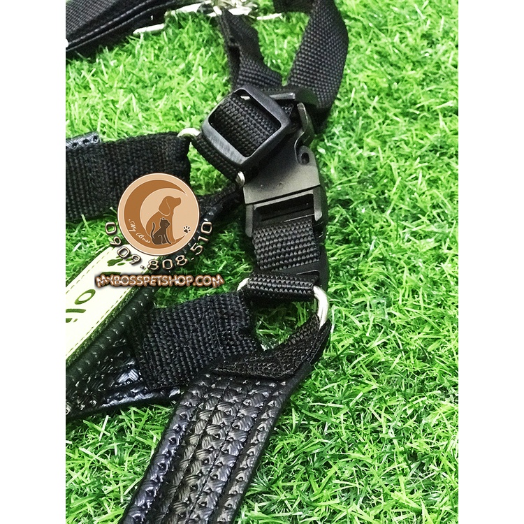 Bộ dây dắt + yếm cho chó lớn Police Dog