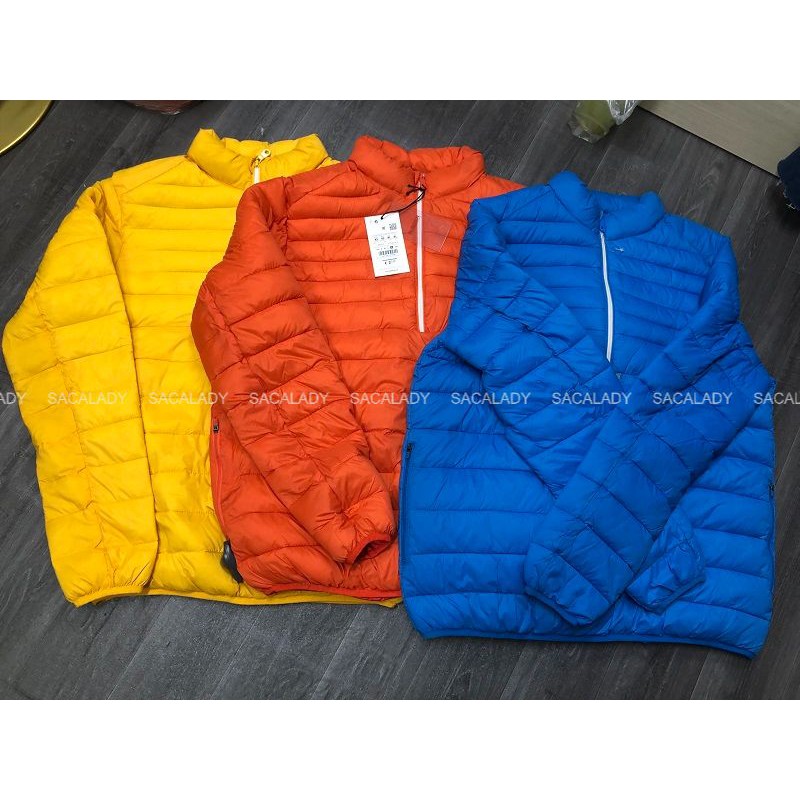 Áo Khoác Phao Trần Gòn Nam Z-R Cổ Trụ Dây Kéo Dài Tay - Size XL - 3312