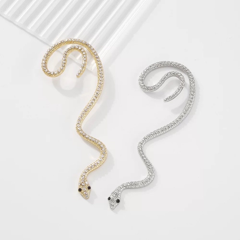 Hoa tai gài hình con rắn đính đá ( hoa tai chỉ có 1 chiếc)