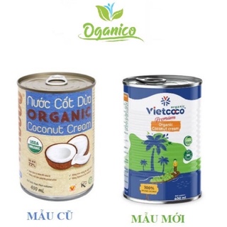 Nước Cốt Dừa Hữu Cơ Vietcoco 400ml [Date 2025]