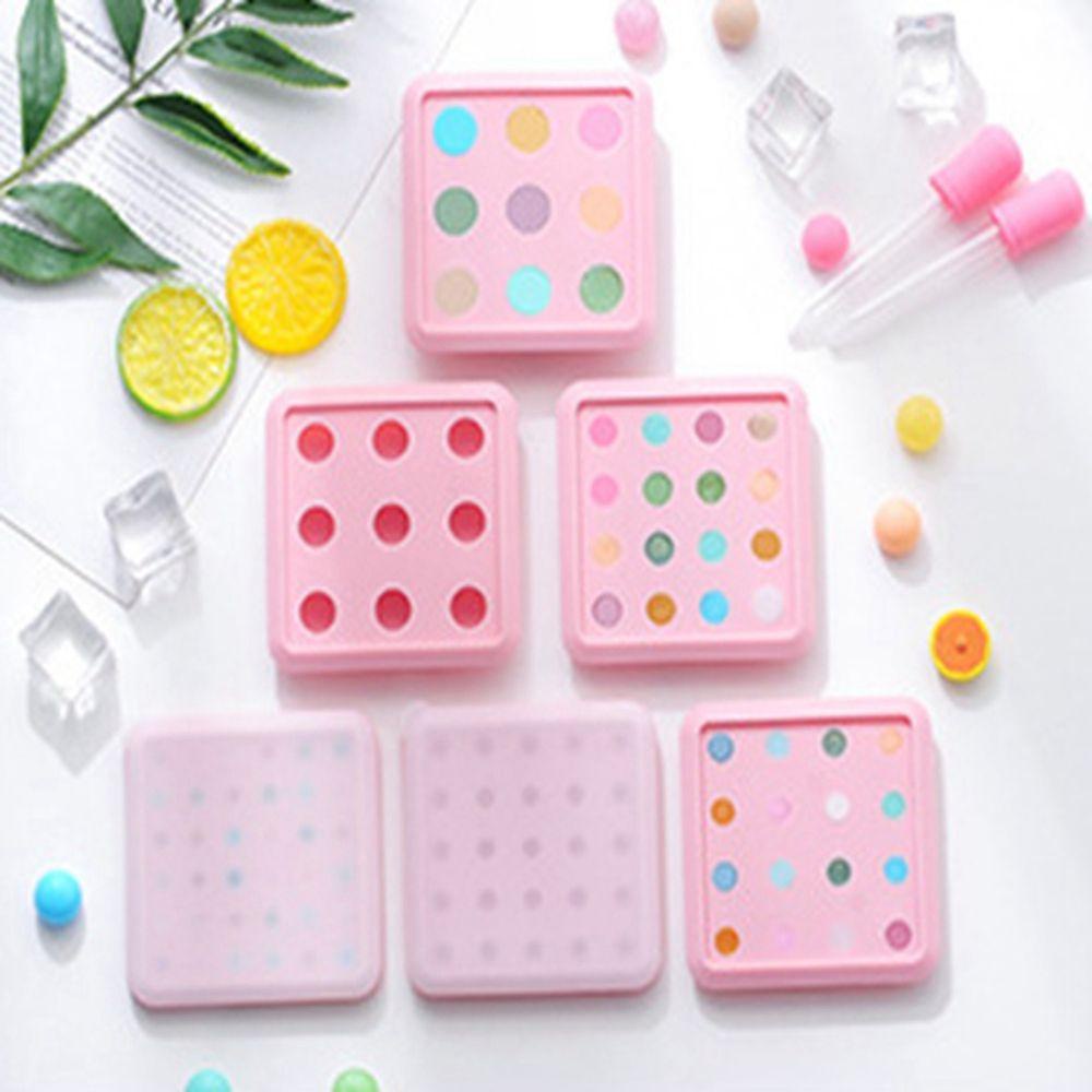 YIYU Khuôn Làm Đá Bằng Silica Gel Hình Cầu Mini DIY