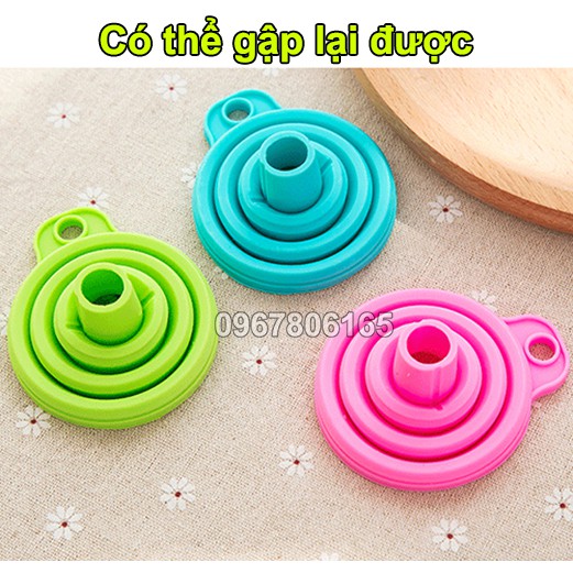 Phễu gấp mini tiện lợi silicone loại dày