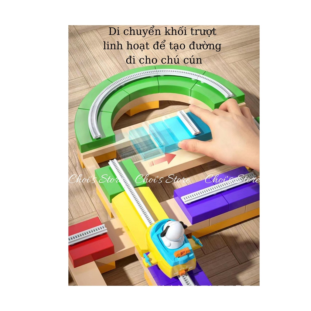 Đồ chơi DIY, nhanh tay nhanh mắt lắp ghép đường ray tàu giúp bé tăng khả năng tư duy, quan sát