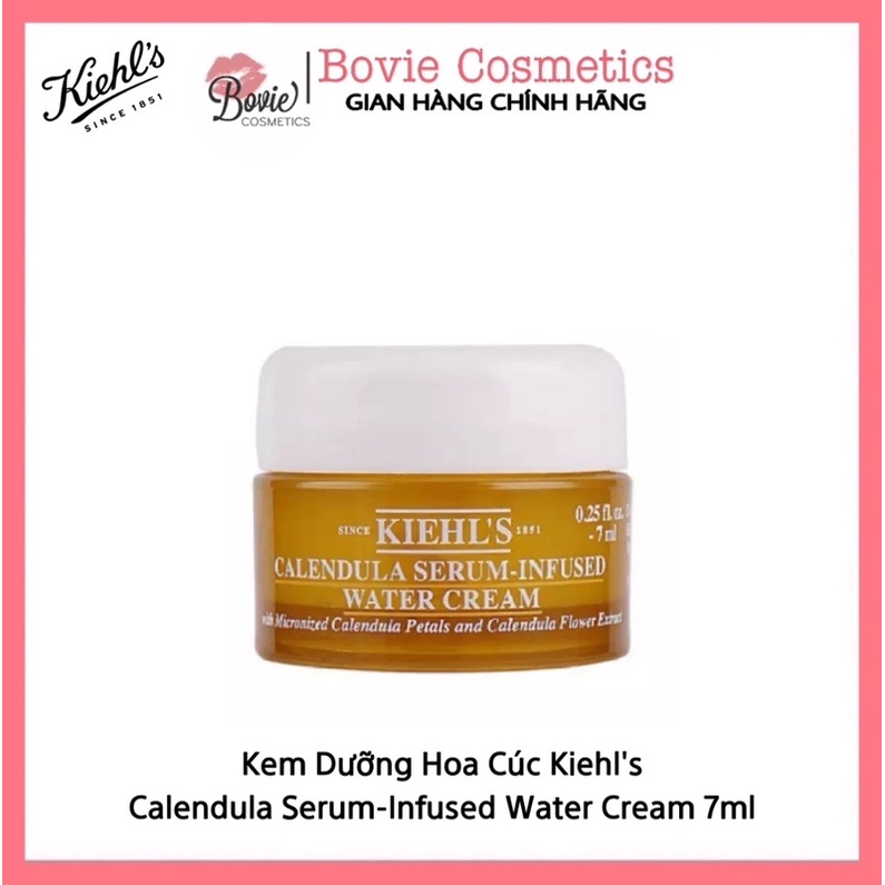 Kem dưỡng hoa cúc Kiehl’s Calendula Serum-Infused Water Cream | Kem dưỡng ngậm nước