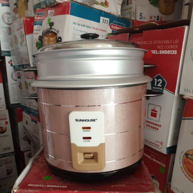 Nồi cơm điện 2.2l Sunhouse vung rời SHD8135 | BigBuy360 - bigbuy360.vn