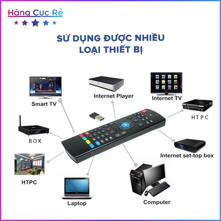 Remote chuột bay điều khiển bằng giọng nói, có bàn phím Qwerty cảm biến trên không KM900  - Shop Hàng Cực Rẻ