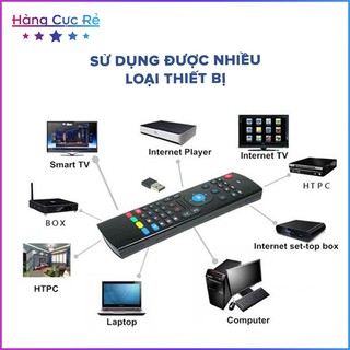 Remote chuột bay điều khiển cảm biến trên không, có bàn phím Qwerty  - Bảo hành 1 đổi 1 - Shop Hàng Cực Rẻ