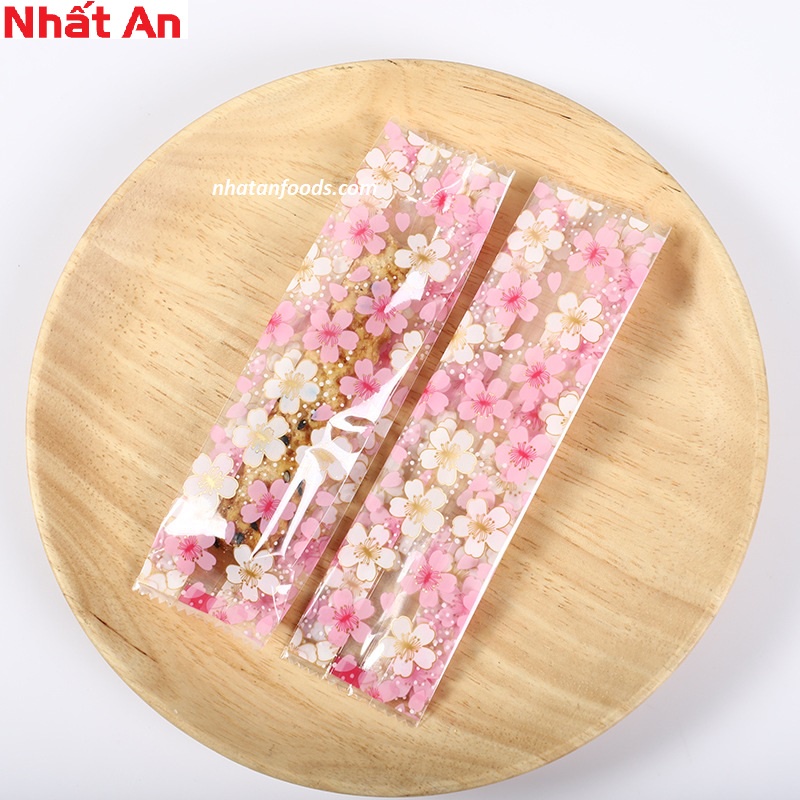 Túi bánh thuyền hoa nhí thắt eo - 50 túi