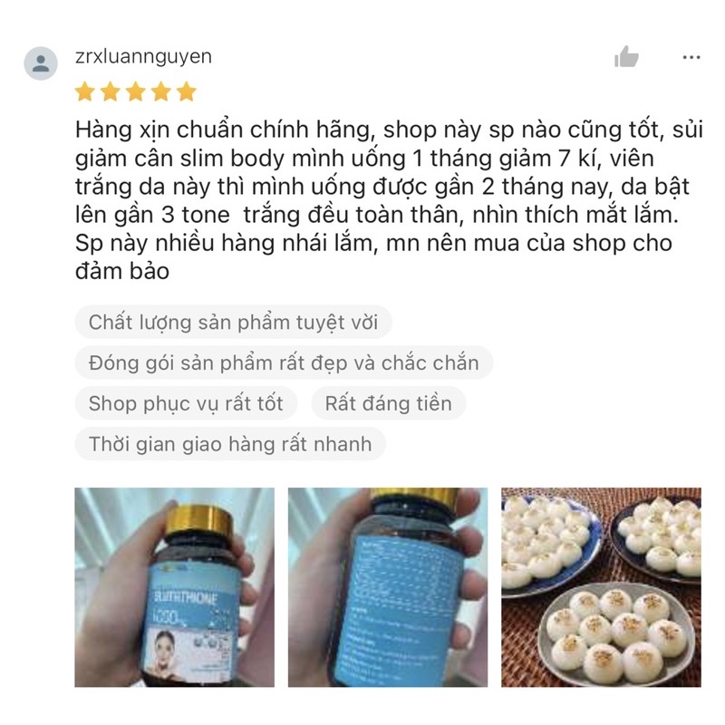 Viên Uống Trắng Da Glutathione 1000mg DR.Skincare Nâng Tone, Mờ Nám, Cải Thiện Nội Tiết Tố