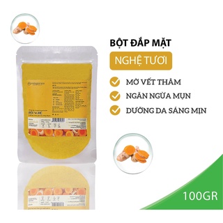 Bột nghệ nguyên chất đắp mặt nạ ngăn ngừa mụn, mờ sẹo milaganics 100g