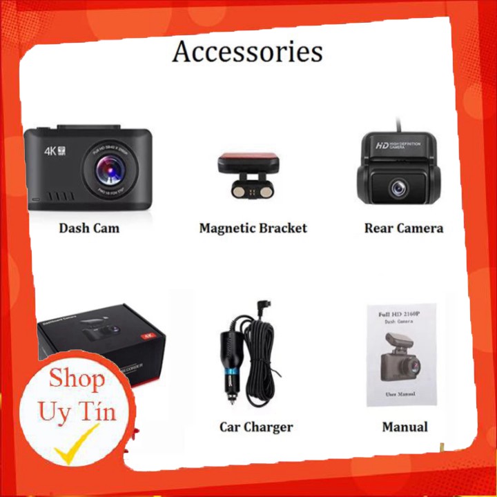 Camera hành trình ô tô, thương hiệu cao cấp Phisung G3 - 4K, Wifi, 2.45 inch C | BigBuy360 - bigbuy360.vn