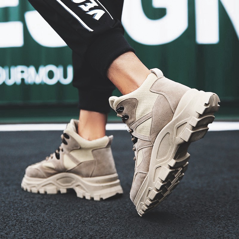 Giày boot Martin cổ cao phong cách Retro thời trang nam 2019 | BigBuy360 - bigbuy360.vn