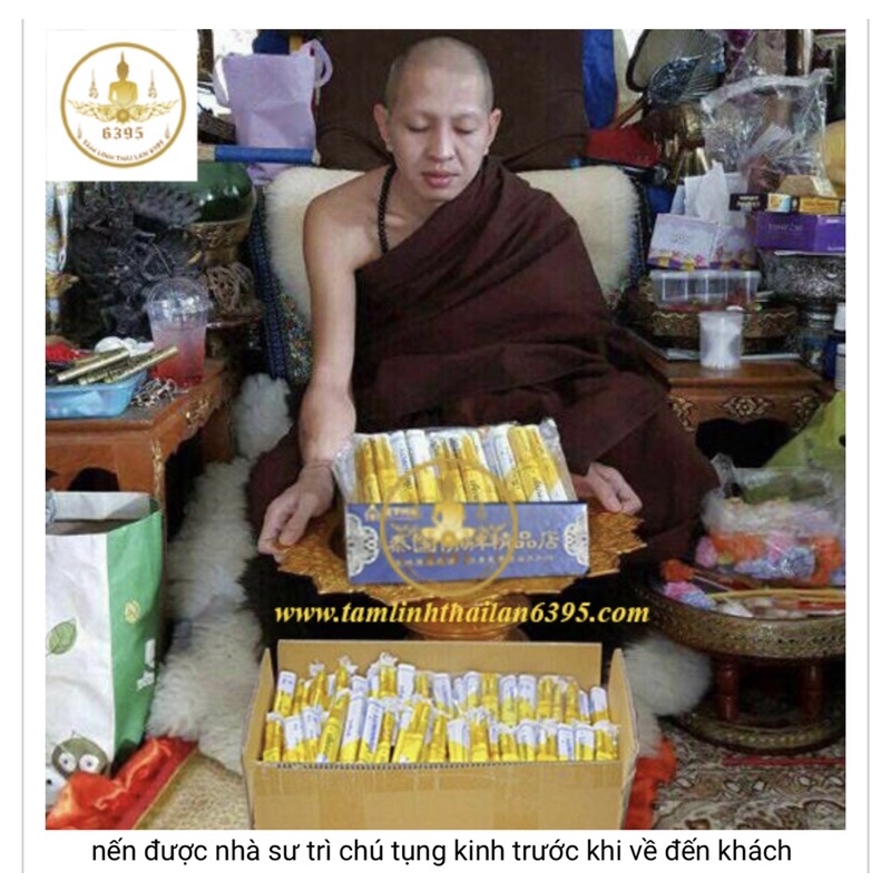 NẾN MAY MẮN-TÀI LỘC-VẬN HẠN-CÚNG KHAI TRƯƠNG-CẦU TÀI LỘC THÁI LAN (Thầy Kruba Aliyachart Trụ trì Wat Sang Keawphothyan)