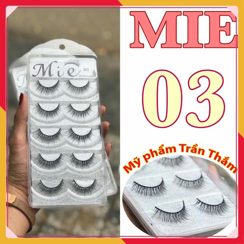 Mi Giả Mie 5 Cặp Mã 03 Siêu Đẹp Và Tự Nhiên ⭐ CÓ VIDEO HÀNG THẬT DO SHOP TỰ QUAY ⭐