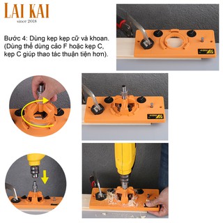 Cữ khoan bản lề bật