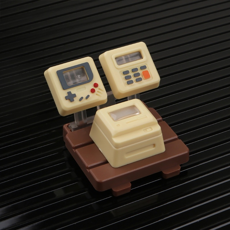 Bộ Phím Bấm 3 Trong 1 Kiểu Dáng Retro Dễ Thương Cho GK64 61 SK87 GH60 Esc Tab