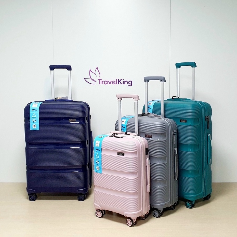 Vali nhựa chống bể vỡ TRAVELKING884 nhựa PP 3 size 20, 24, 28 inch BH 10 năm - VALIKING