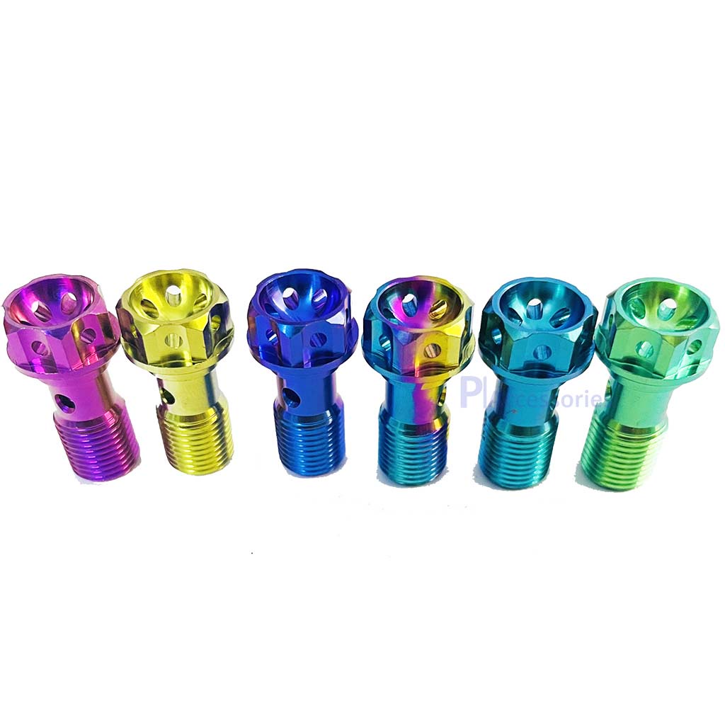 Ốc Dây Dầu Zin Heo Nissin Titan GR5 Màu Điện Phân 6 Màu Cao Cấp